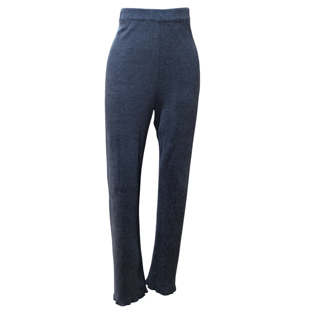 Barefoot Dreams CozyChic Ultra Lite Ribbed Lounge Pants Carbon Blue Large Cozy
